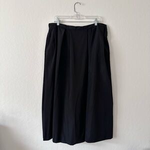 Sold H&M black pleated taffeta high waist midi full skirt women’s 16 xl